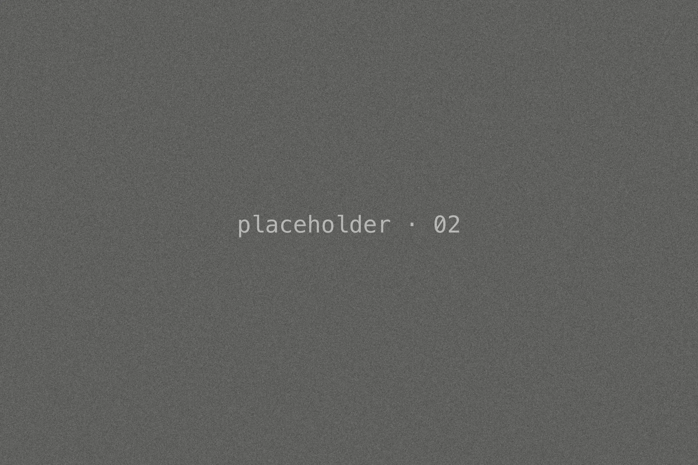 Placeholder frame, dark grey grain.