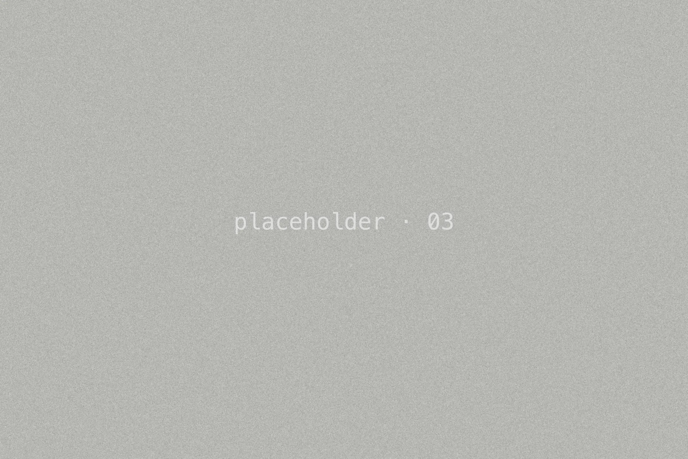 Placeholder frame, light grey grain.
